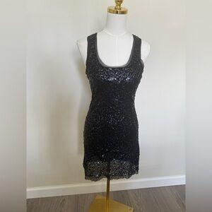 Max Studio Black Sequin Cocktail Dress